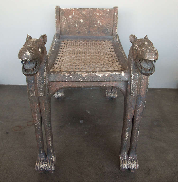 Egyptian Revival Bench at 1stDibs egyptian bench, egyptian revival